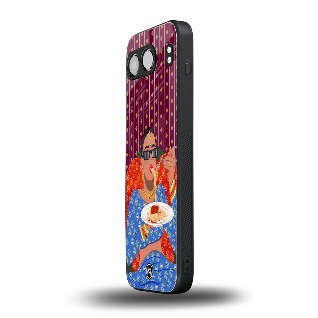 foodie queen back phone cover | glass case for oneplus nord 4