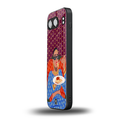 foodie queen back phone cover | glass case for oneplus nord 4