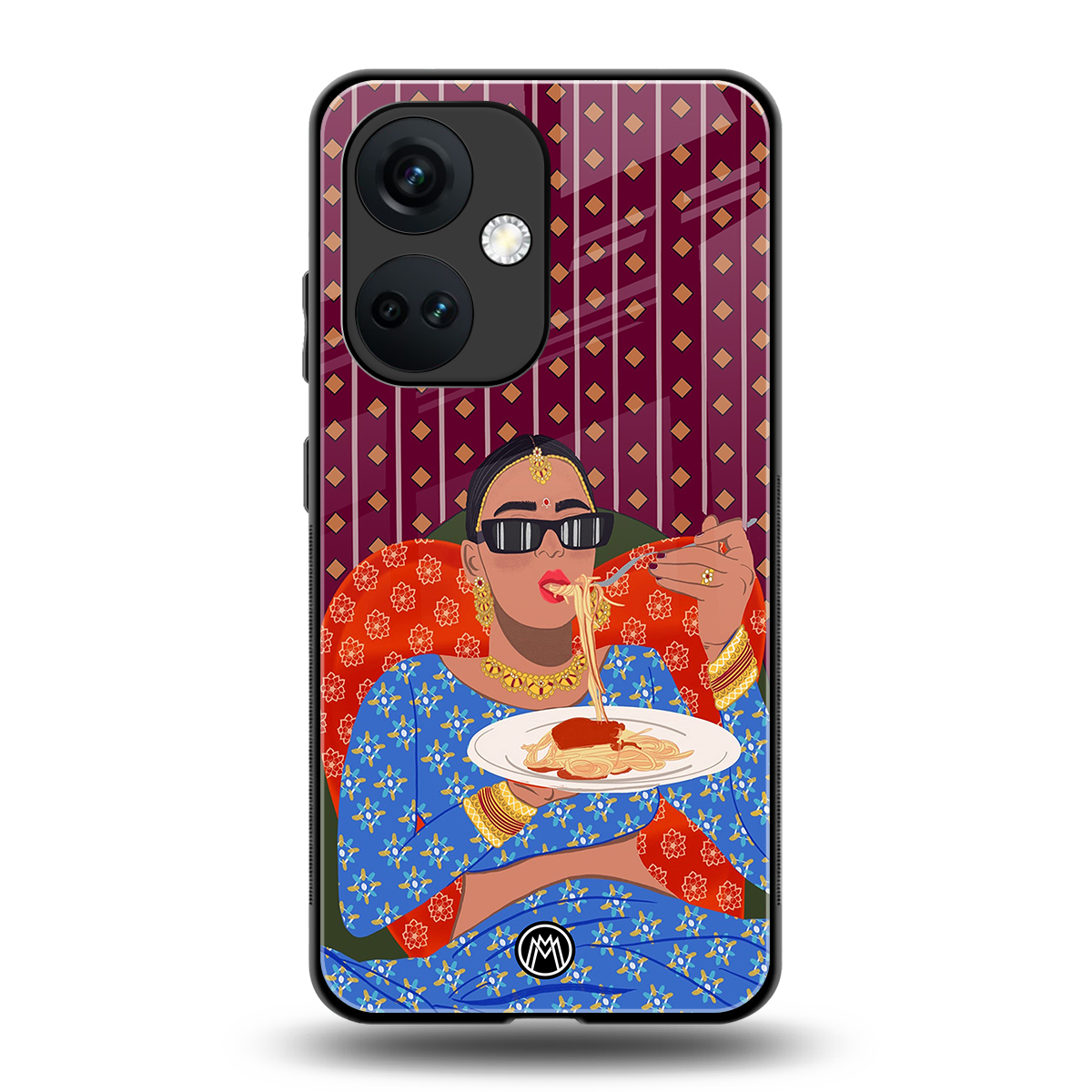 foodie queen back phone cover | glass case for oneplus nord ce 3
