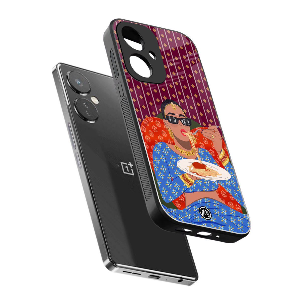 foodie queen back phone cover | glass case for oneplus nord ce 3