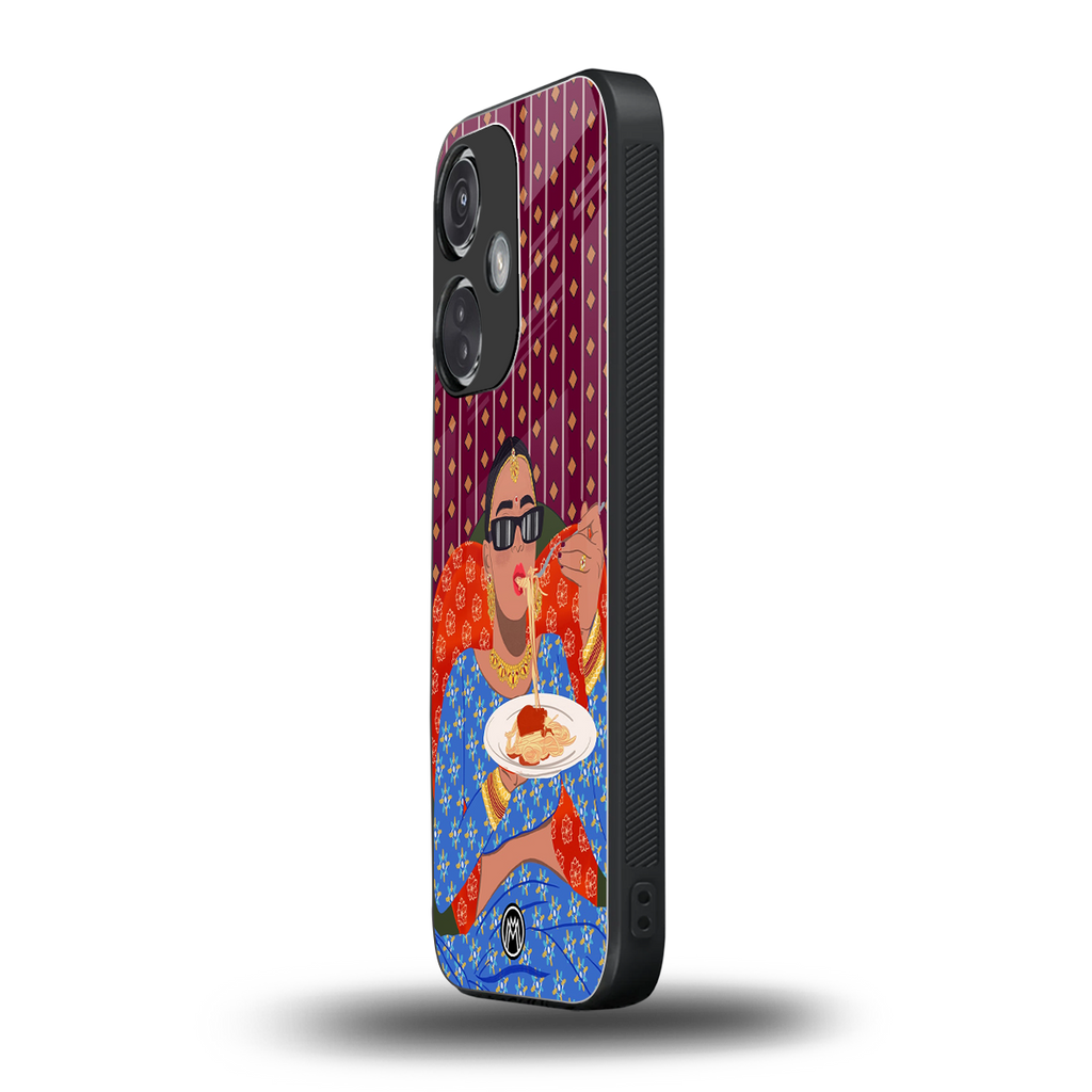 foodie queen back phone cover | glass case for oneplus nord ce 3