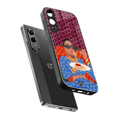 foodie queen back phone cover | glass case for oneplus nord ce 4 lite