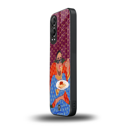 foodie queen back phone cover | glass case for oneplus nord ce 4 lite
