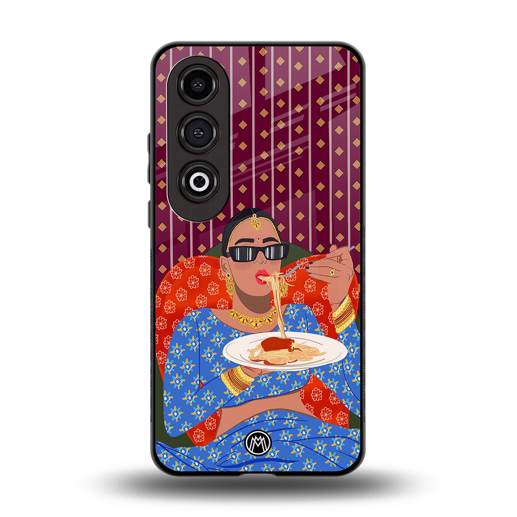 foodie queen back phone cover | glass case for oneplus nord ce 4