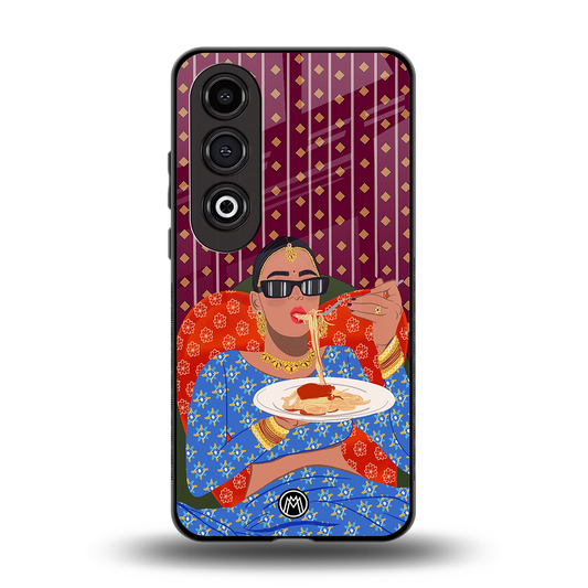 foodie queen back phone cover | glass case for oneplus nord ce 4