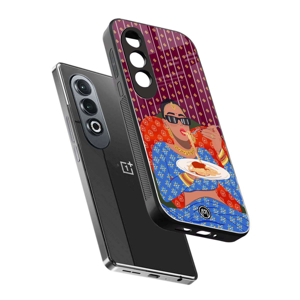 foodie queen back phone cover | glass case for oneplus nord ce 4