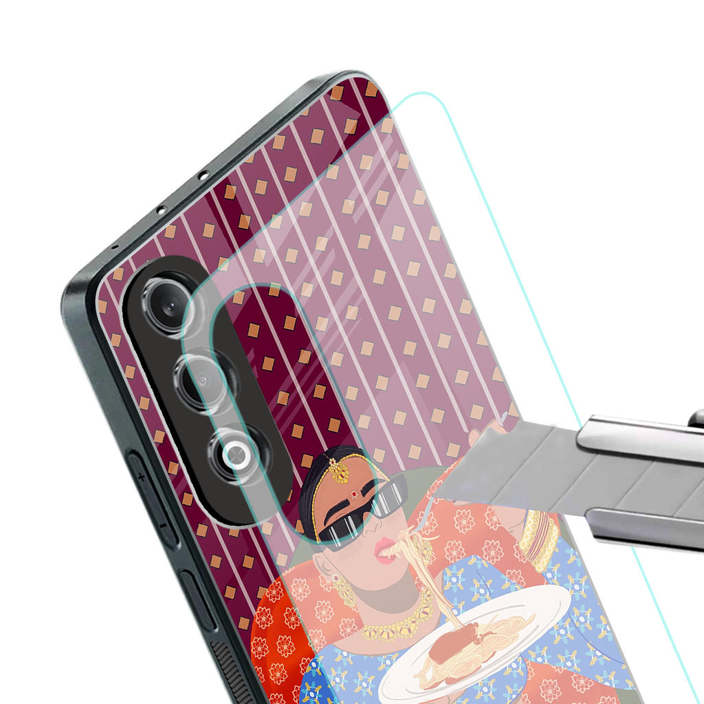 foodie queen back phone cover | glass case for oneplus nord ce 4