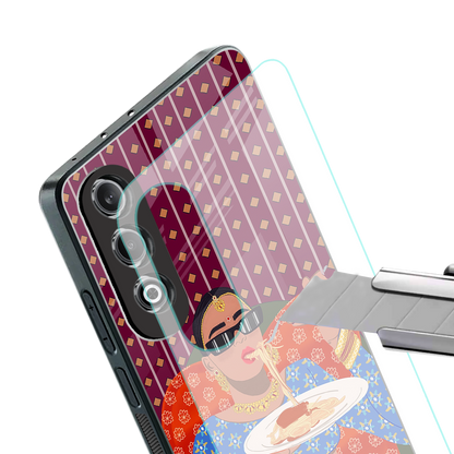 foodie queen back phone cover | glass case for oneplus nord ce 4