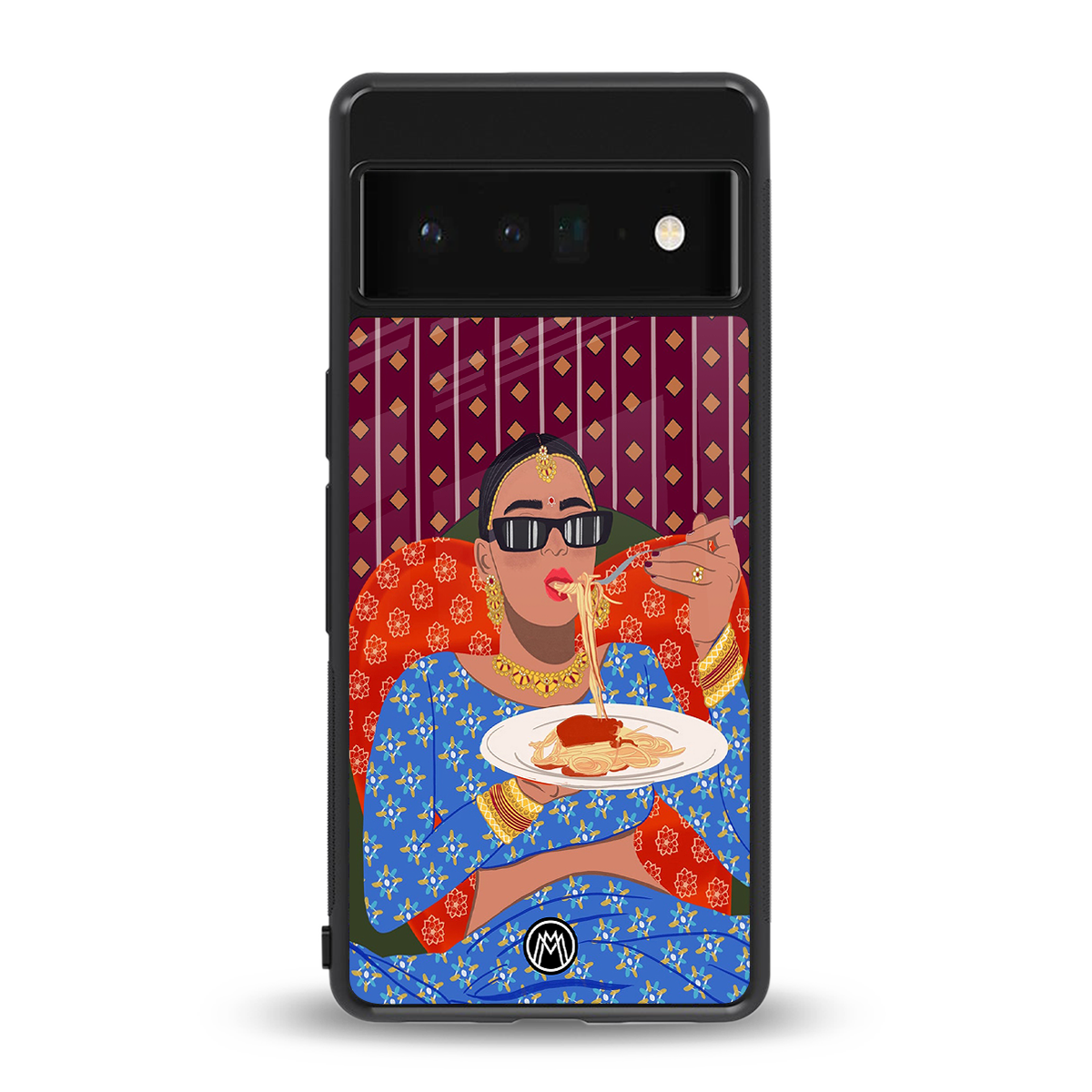 foodie queen back phone cover | glass case for google pixel 6 pro