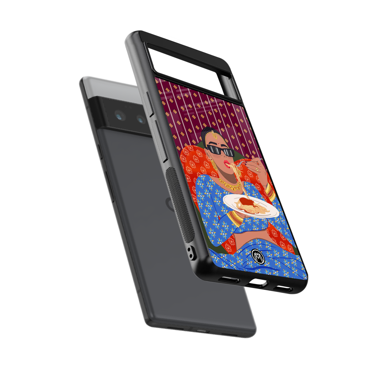 foodie queen back phone cover | glass case for google pixel 6 pro