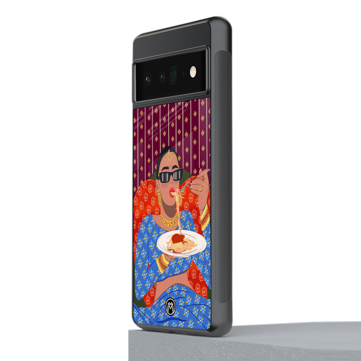 foodie queen back phone cover | glass case for google pixel 6 pro