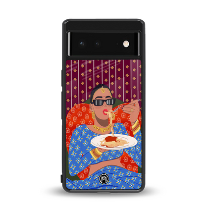 foodie queen back phone cover | glass case for google pixel 6