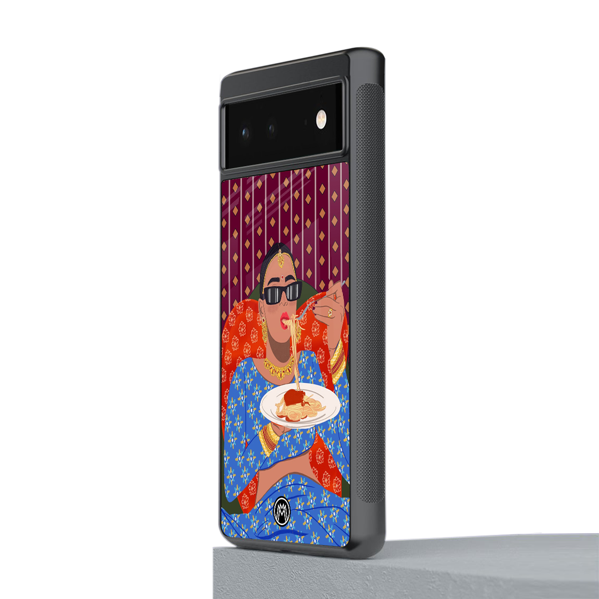 foodie queen back phone cover | glass case for google pixel 6