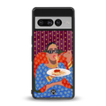 foodie queen back phone cover | glass case for google pixel 7 pro