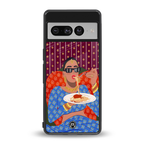 foodie queen back phone cover | glass case for google pixel 7 pro