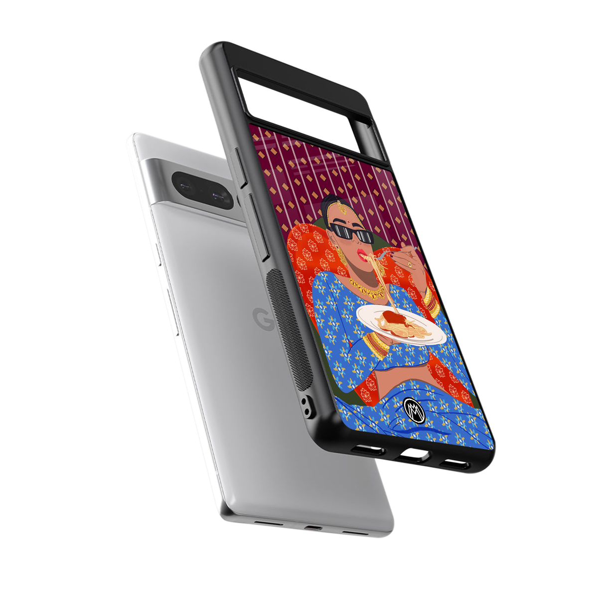 foodie queen back phone cover | glass case for google pixel 7 pro