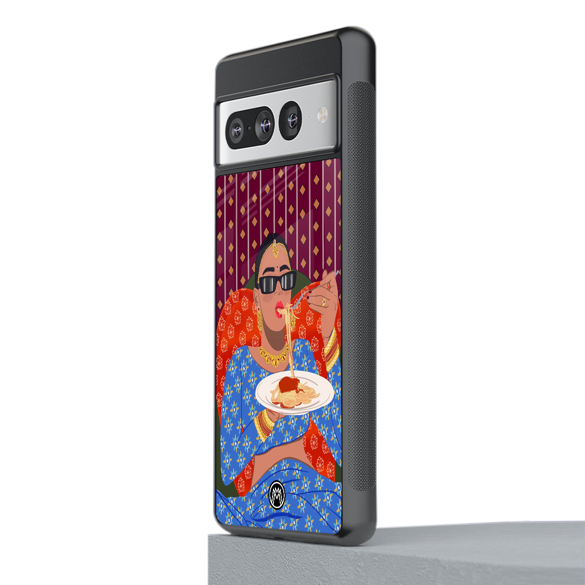 foodie queen back phone cover | glass case for google pixel 7 pro