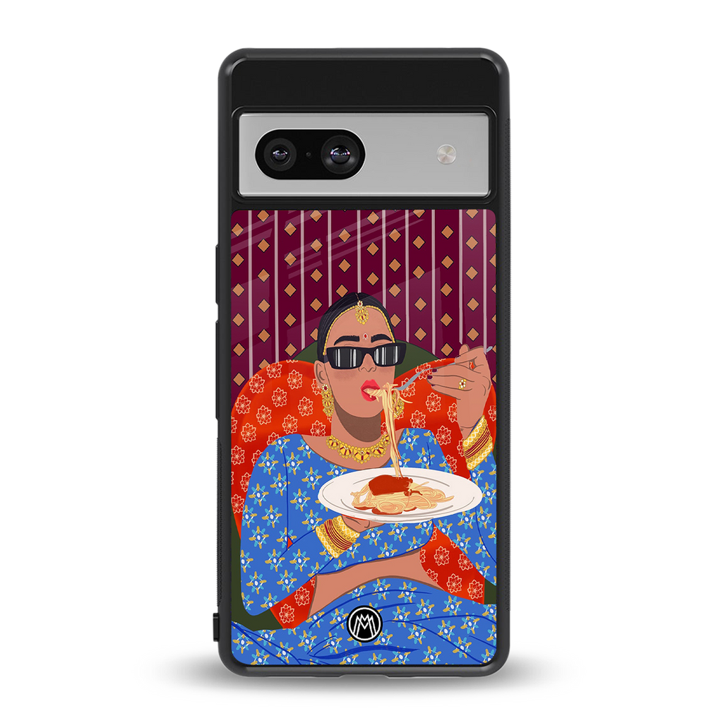 foodie queen back phone cover | glass case for Google Pixel 7