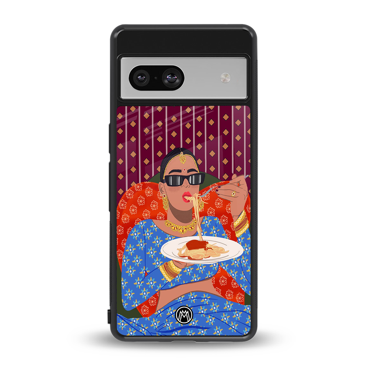 foodie queen back phone cover | glass case for Google Pixel 7A