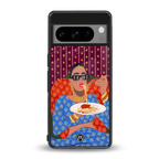 foodie queen back phone cover | glass case for google pixel 8 pro