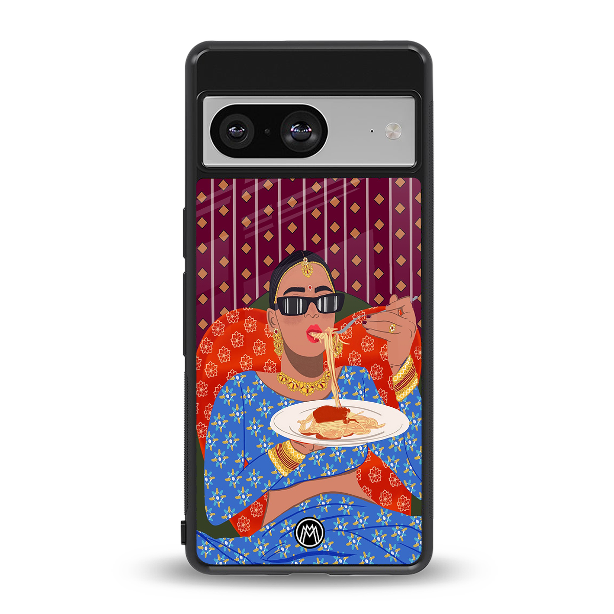 foodie queen back phone cover | glass case for Google Pixel 8