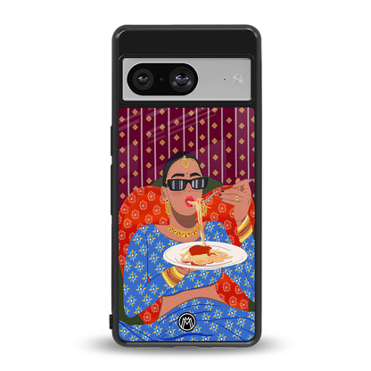 foodie queen back phone cover | glass case for Google Pixel 8