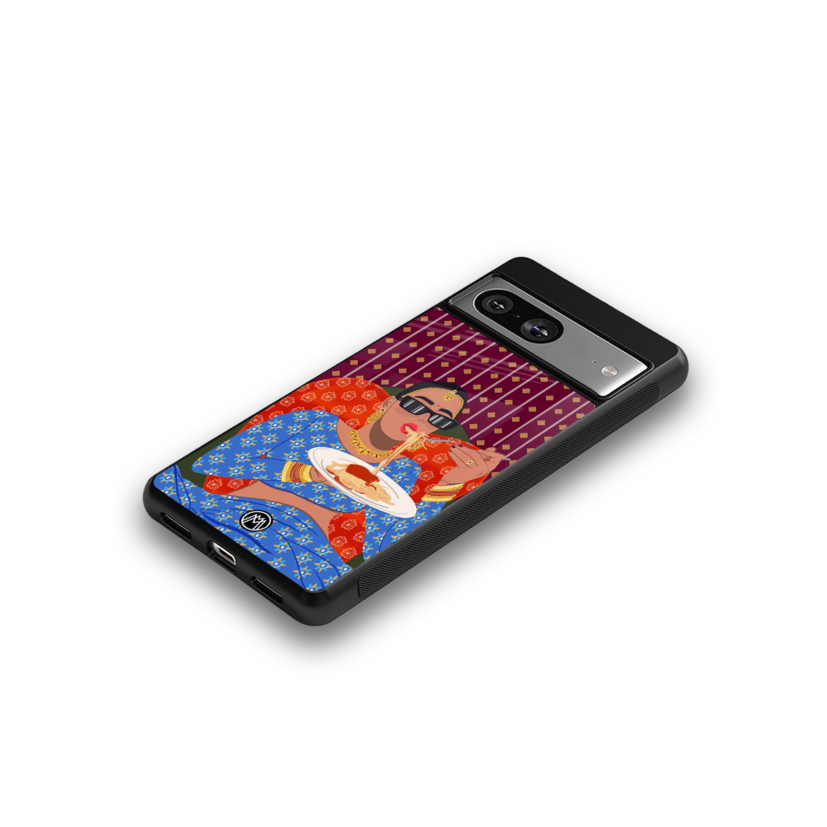 foodie queen back phone cover | glass case for Google Pixel 8