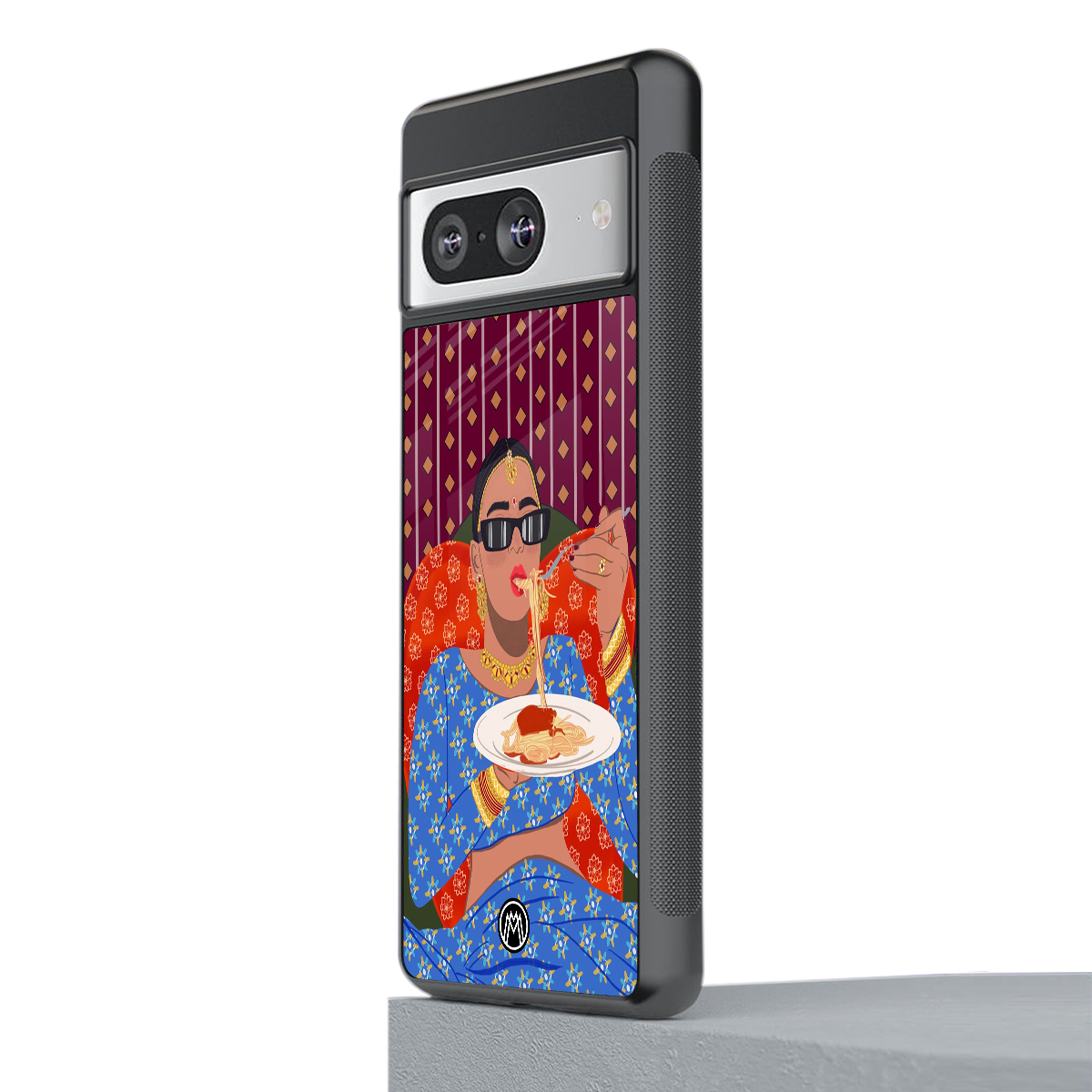 foodie queen back phone cover | glass case for Google Pixel 8