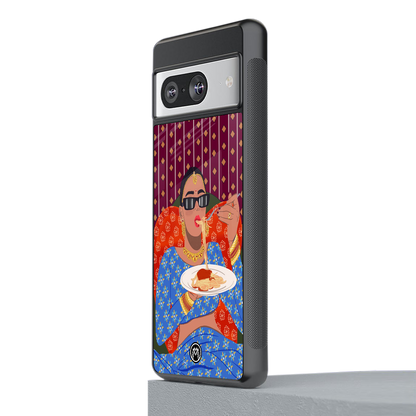 foodie queen back phone cover | glass case for Google Pixel 8