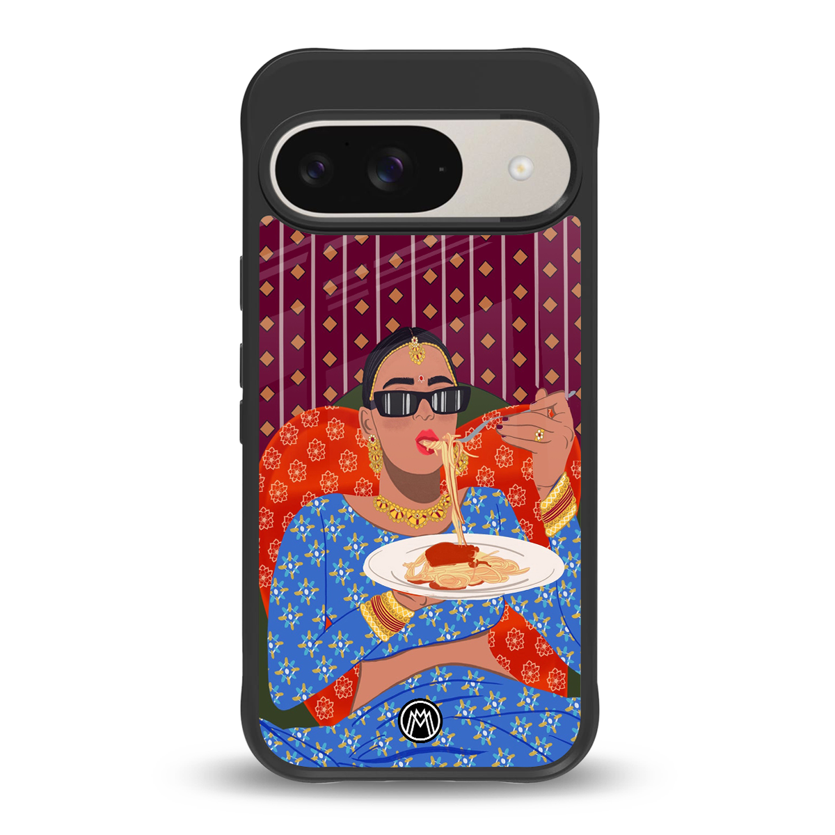 foodie queen back phone cover | glass case for google pixel 9