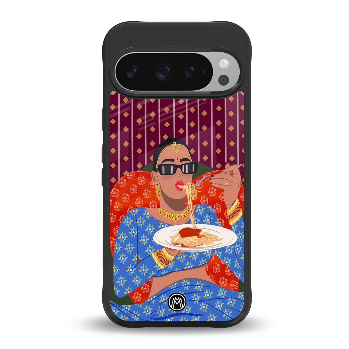 foodie queen back phone cover | glass case for google pixel 9 pro xl