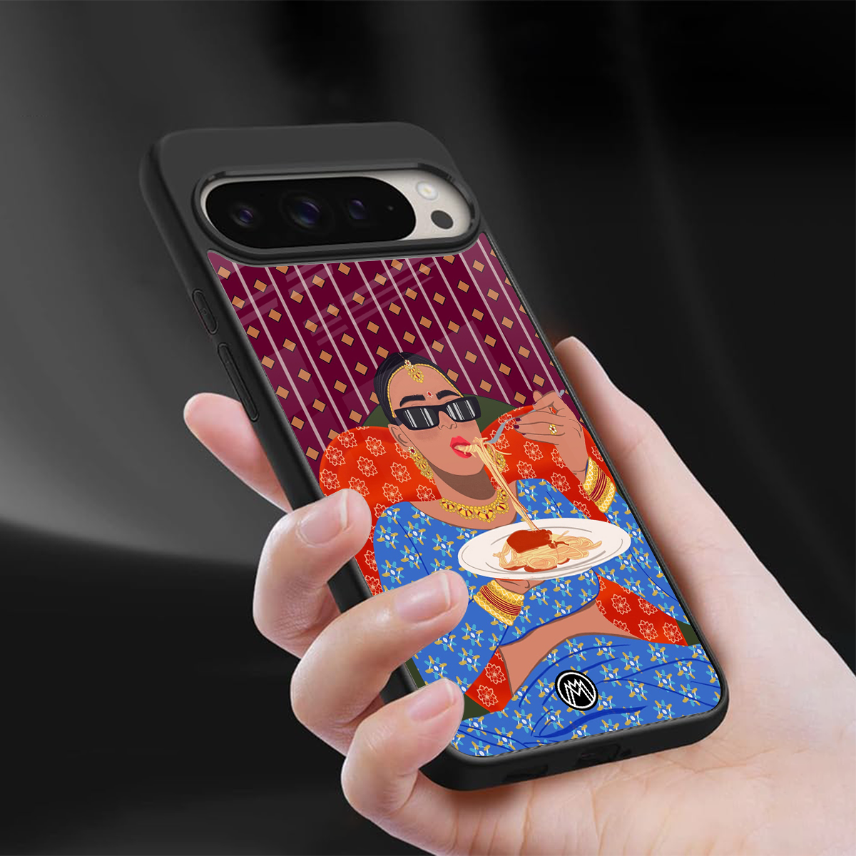 foodie queen back phone cover | glass case for google pixel 9 pro xl