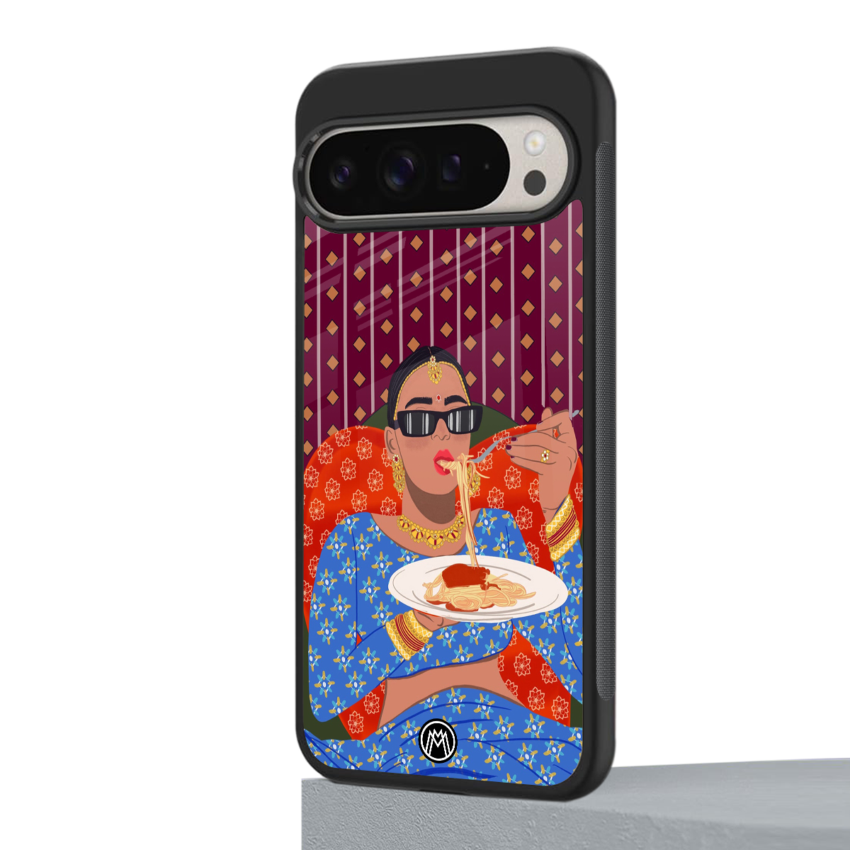 foodie queen back phone cover | glass case for google pixel 9 pro xl