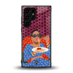foodie queen back phone cover | glass case for samsung galaxy s23 ultra
