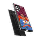 foodie queen back phone cover | glass case for samsung galaxy s23 ultra
