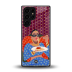foodie queen back phone cover | glass case for samsung galaxy s25 ultra