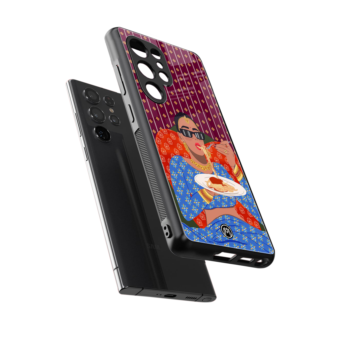 foodie queen back phone cover | glass case for samsung galaxy s25 ultra