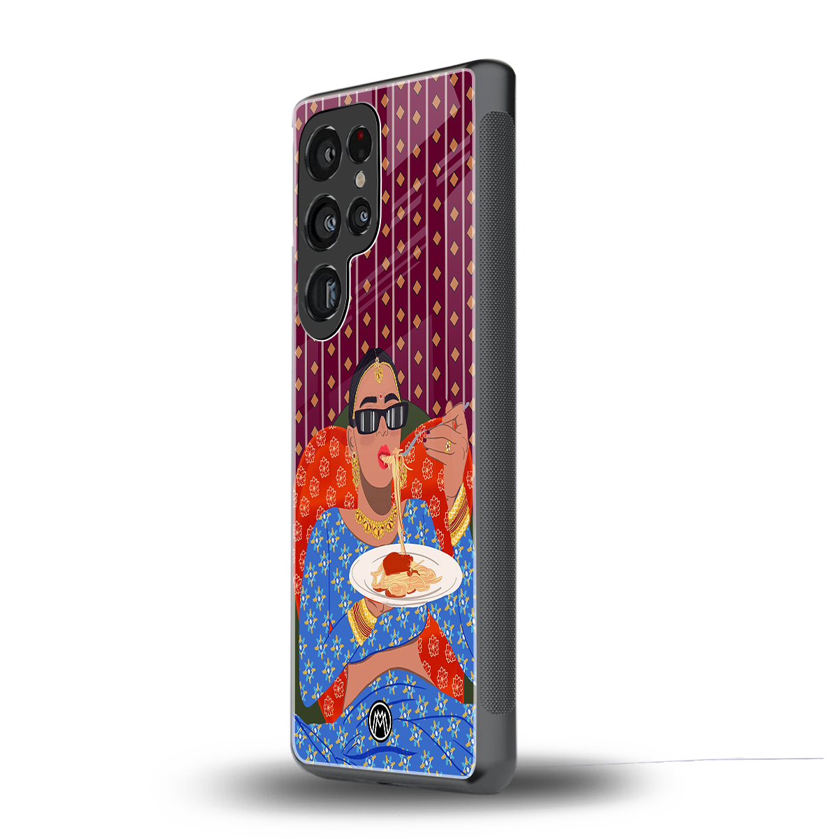 foodie queen back phone cover | glass case for samsung galaxy s25 ultra