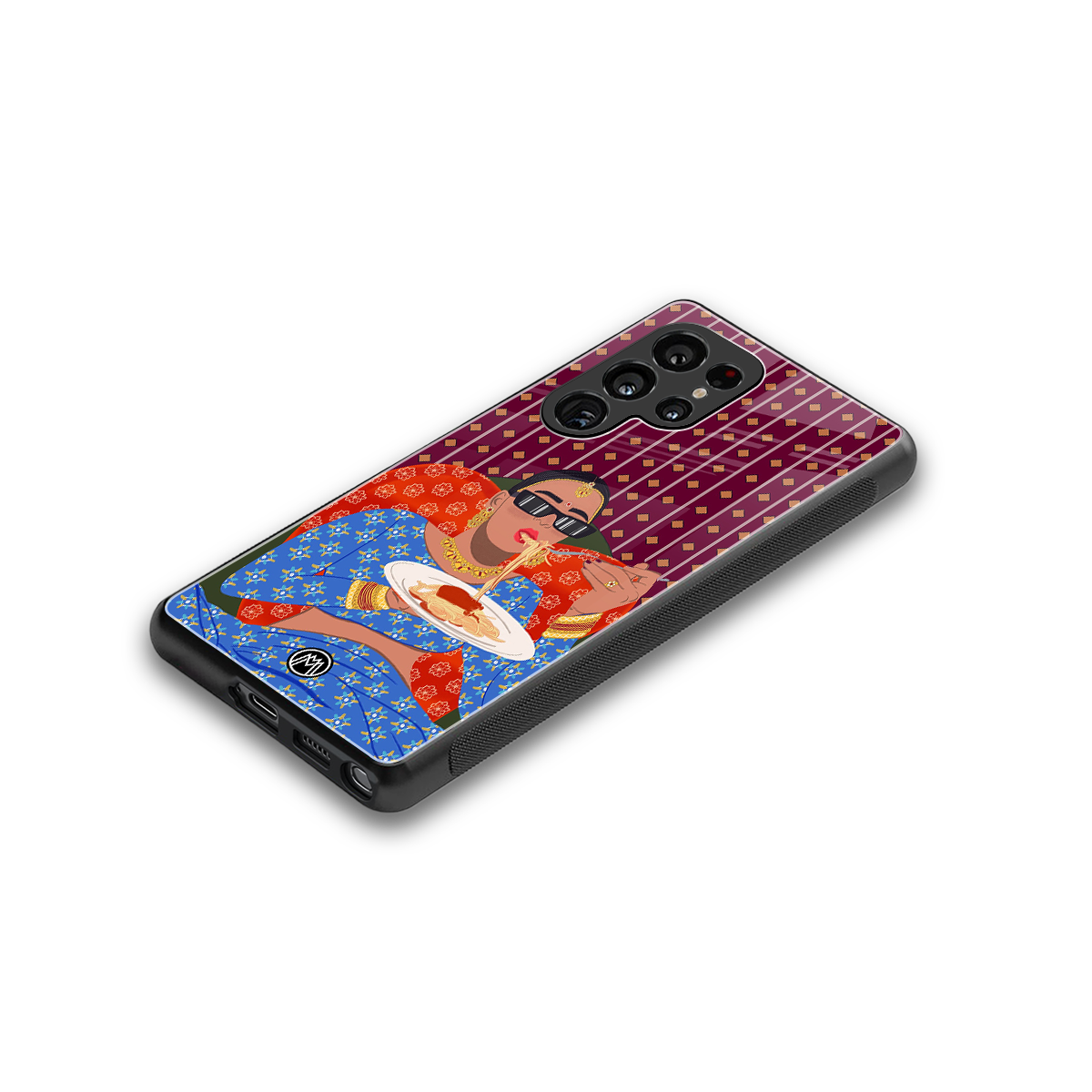 foodie queen back phone cover | glass case for samsung galaxy s25 ultra
