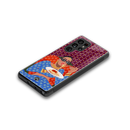foodie queen back phone cover | glass case for samsung galaxy s25 ultra