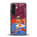 foodie queen back phone cover | glass case for samsung galaxy s25