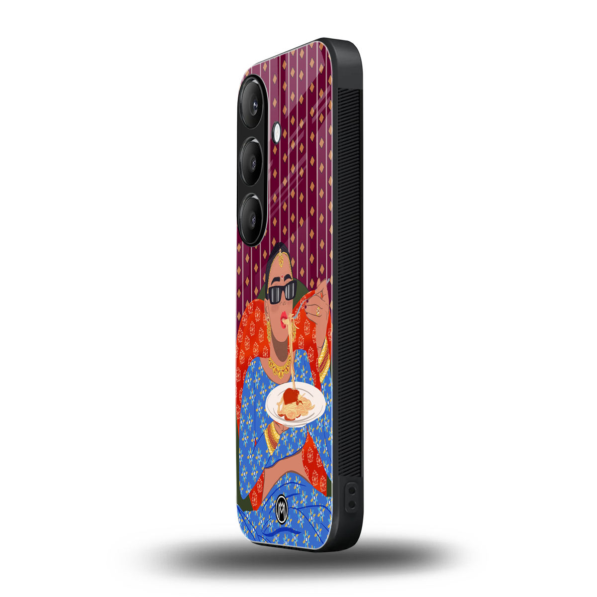 foodie queen back phone cover | glass case for samsung galaxy s24 plus