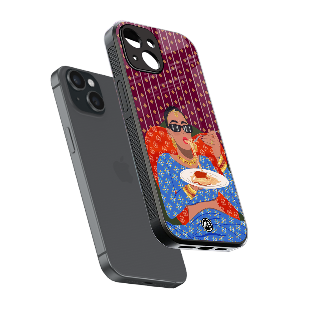 foodie queen back phone cover | glass case for iphone 14