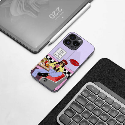 foodie diner back phone cover | glass case for google pixel 7 pro