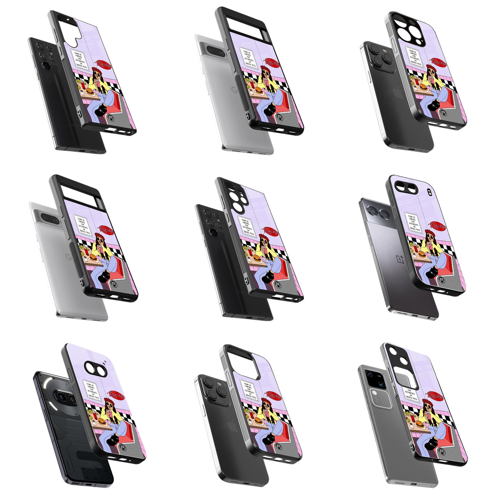 Durable Glass Back Mobile Case for iPhone, Samsung, OnePlus, Google Pixel, Redmi, Vivo, Oppo