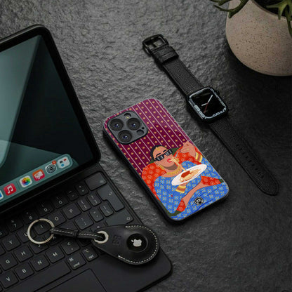 foodie queen back phone cover | glass case for samsung galaxy s24 plus