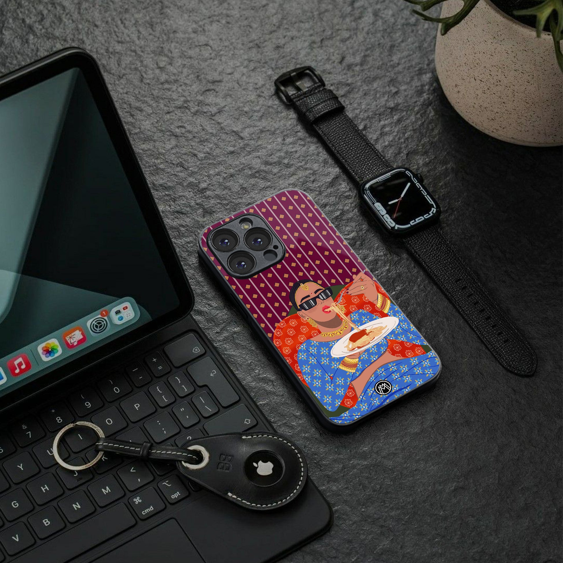 foodie queen back phone cover | glass case for google pixel 9