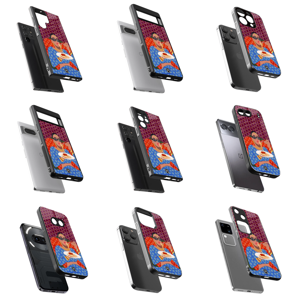 Durable Glass Back Mobile Case for iPhone, Samsung, OnePlus, Google Pixel, Redmi, Vivo, Oppo