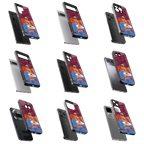 Durable Glass Back Mobile Case for iPhone, Samsung, OnePlus, Google Pixel, Redmi, Vivo, Oppo