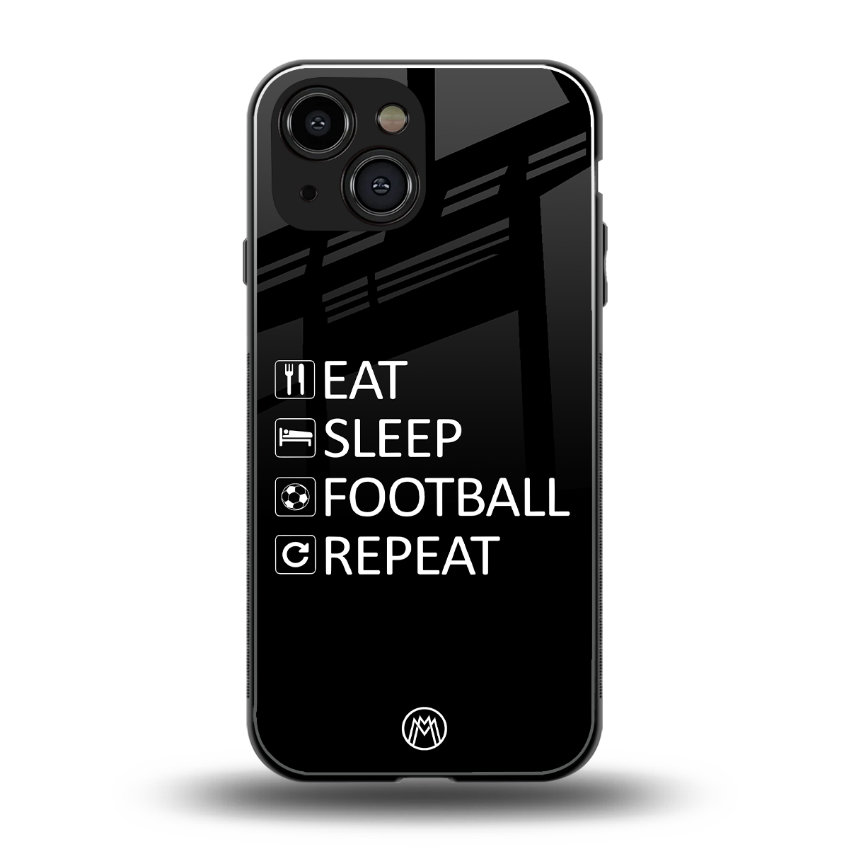 football loop back phone cover | glass case for iphone 13 mini